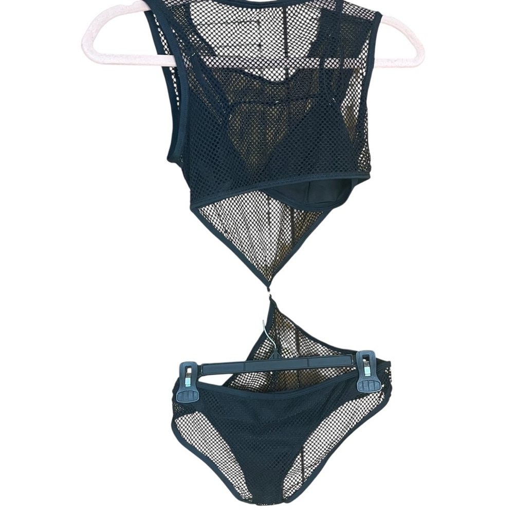 Fashion Nova In the Net Monokini Black - Picture 2 of 9